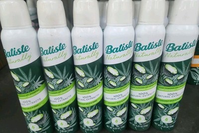 6ct BATISTE  Naturally Plant Powered Dry Shampoo Coconut Milk And Hemp 4.23 oz