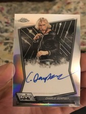 2026 Topps Chrome WWE Charlie Dempsey Auto #NXT-CHA On Card Refractor 