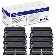 8 Pack DR820 Drum Unit Fits for Brother HL-5000D HL-5100DN HL-5200DWT HL-6250DW