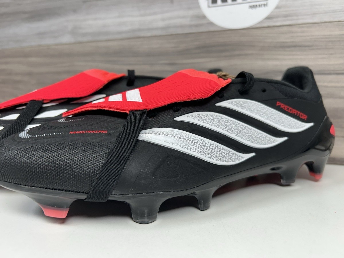 Adidas Cleats PREDATOR PRO FT FG Black White Lucid Red (JS0952