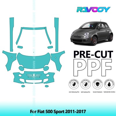 PreCut Paint Protection PPF Kit For Fiat 500 Sport 2011-2017