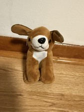 Plush Toy Small Dog Brown And White