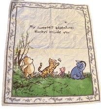 Winnie the Pooh Baby Blanket My Sweetest Adventures 44  x 37  Reversible Friend