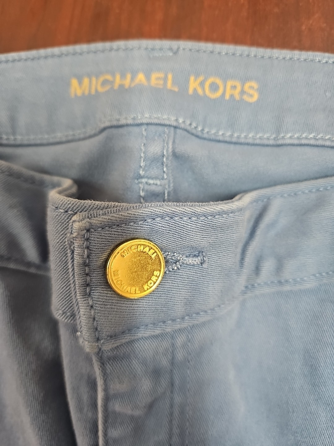 Michael Kors Womens Izzy Skinny Jeans size 16  beautiful medium blue color thumbnail 4