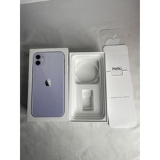 Box Only Apple iPhone 11 - 64GB - Purple - MWKR2LL/A - Box with Paper Inserts