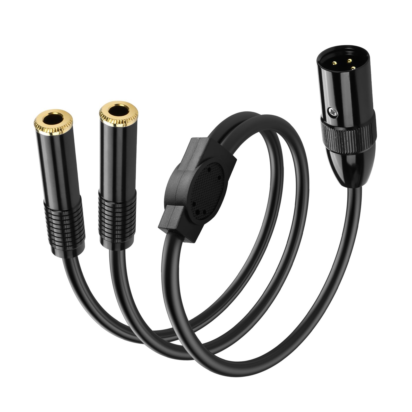 Câble XLR mâle à double 6.35 mm séparateur audio cuivre OFC pour mixage