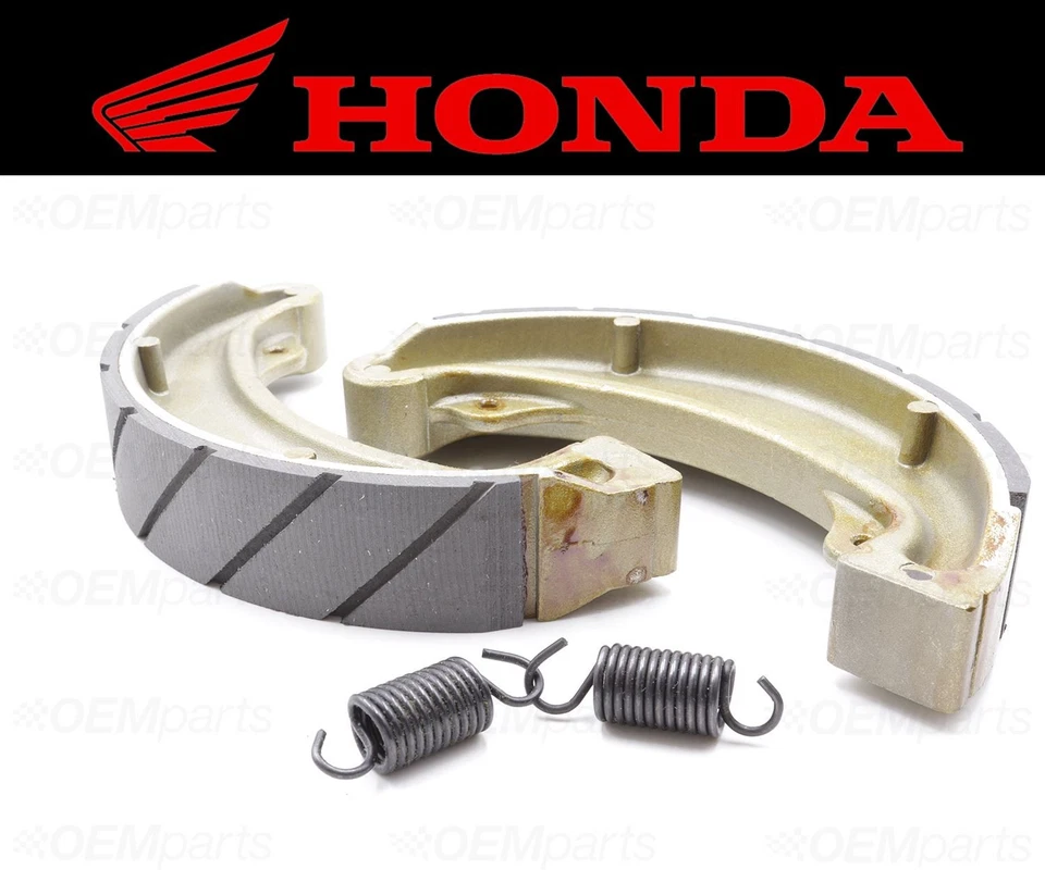 Комплект (2) Honda водяные желобчатые передние тормозные колодки и пружины #43120-329-670 - Изображение 3 из 4