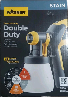 Wagner Control Spray Double Duty HVLP Handheld Paint Sprayer Stain