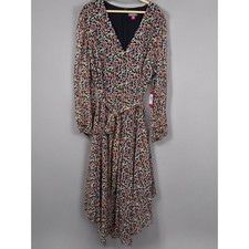 Vince Camuto Floral Hi-Low Wrap Dress 2X NWT Missing Button MSRP $139