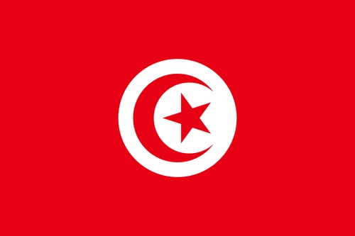 Tunisia Flag Self Adhesive Sticker