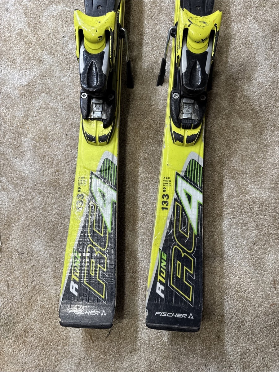 Fischer RC4 Racing Rtune Skis + Bindings Kids Youth Skis Size