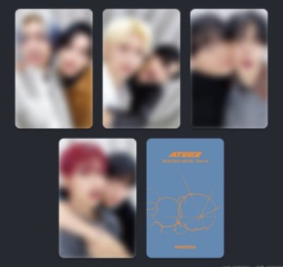 ATEEZ LUCKY DRAW photocard 13TH MINI ALBUM [GOLDEN HOUR : Part.4