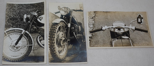 Honda Motorcycle Vintage Original Bike Photo Lot - 3 Pictures
