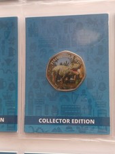 WESTMINSTER 50p SHAPED TYRANNOSAURUS REX DINOSSAUR COLLECTORS EDITION COIN - Available on eBay