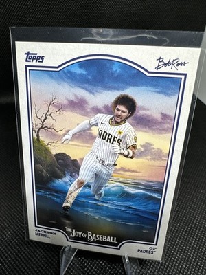 2025 Topps x Bob Ross: The Joy of Baseball Jackson Merrill Happy Mistakes SSP