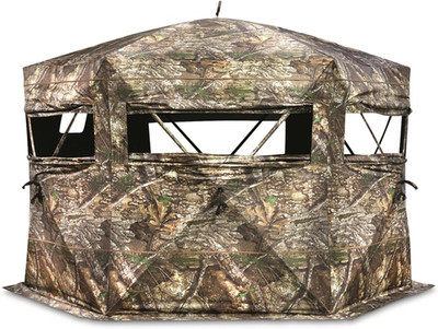 Large Hunting Ground Blind See-Through 360 View 3-4 Person Tent Turkey Duck Deer
