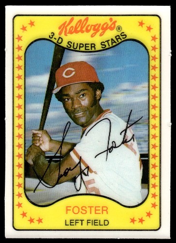 1981 Kellogg's 3-D Super Stars #1 George Foster BASEBALL Cincinnati ...