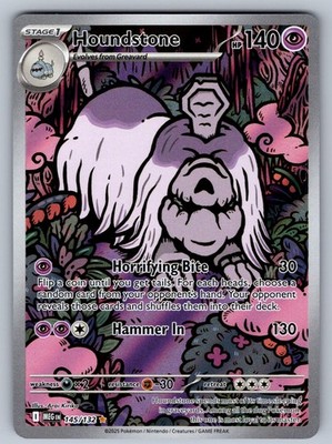 Houndstone 145/132 Illustration Rare Mega Evolution Near Mint