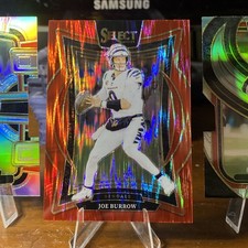 2024 Panini Select - Concourse Joe Burrow #39 Red Shock Prizm /249 + 2 silver  