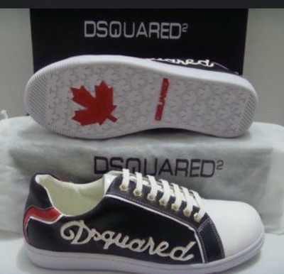 Dsquared2 Signature Sneakers black & burgundy size 42 EUR / 