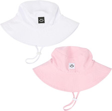 Baby Toddler Sun Hat,Kids Summer UPF 50 Foldable Beach Bucket Hat for Boys Girl