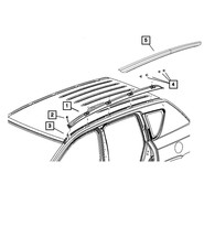 Genuine Mopar Luggage Rack Cover 5182584ag Genuine Mopar Luggage Rack Cover 5182584ag