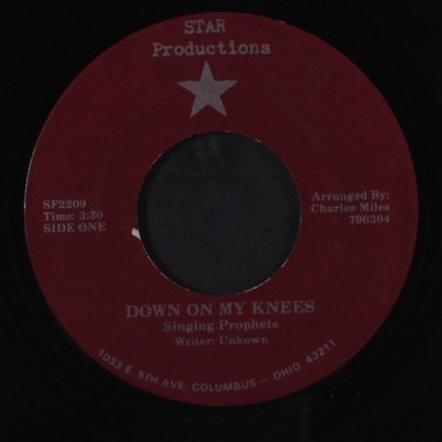 SINGENDE PROPHETEN: Down On My Knees / Battle Hymn Of The Republic 7'' Single