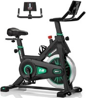 DMASUN Exercise Bike with Large Tablet Holder & LCD Display, Quiet Indoor Cyclin