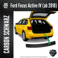 Ladekantenschutz Lackschutzfolie für Ford Focus Active IV  3D Carbon Schwarz