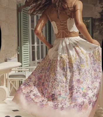 sianna linen bustier smocked dress Cotton Linen Smocked Strapless Dress – AROLORA main image 1