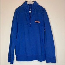 Vineyard Vines Kids Blue Shep Shirt Quarter Zip Pullover Sweatshirt Size S 8-10