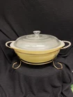 Vintage Pyrex 024 Bowl Covered 2 Qt Casserole Dish With Lid Pineapple Yellow