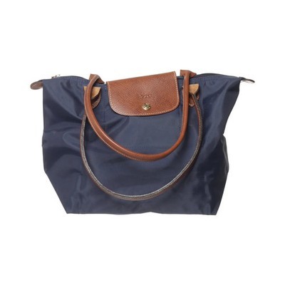 Longchamp, Handtasche, Le Pliage M Tote Bag, Damen, Blau/Braun, Einfarbig #Uca