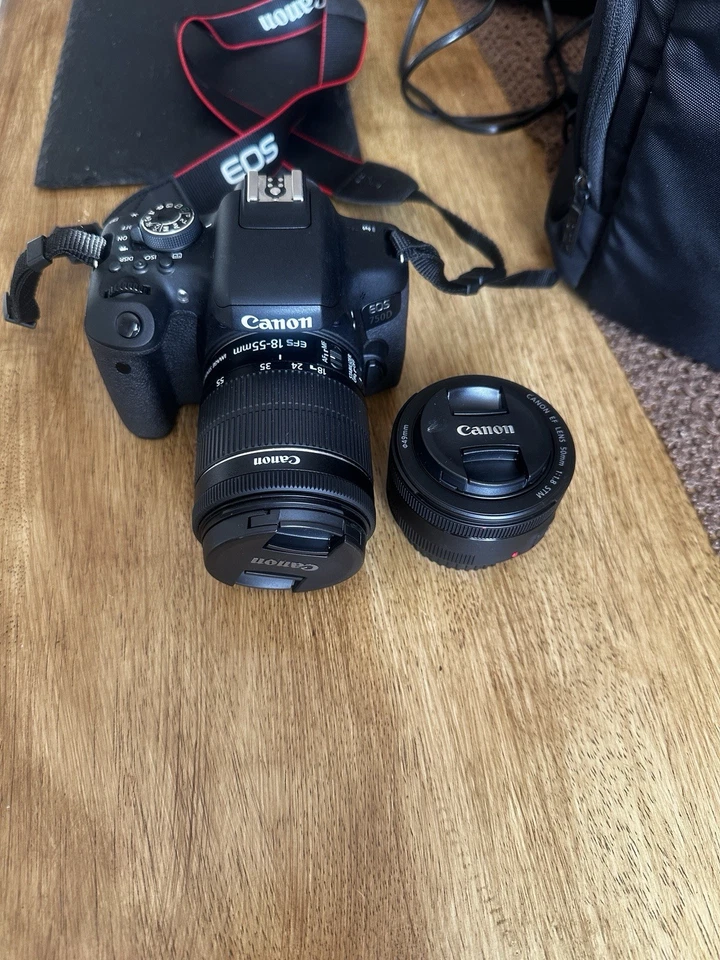 Canon EOS 750D 24.2MP Digital SLR 18-55mm + 50mm Lens Touchscreen NFC, photo 1 of 5