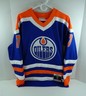 Mens Edmonton Oilers Paul Coffey #7 Blue Jersey Blue Line Mitchell Nes NWT S 7