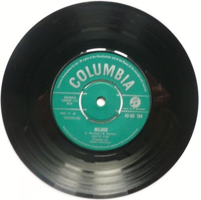 Edith Piaf Milord 7'' Columbia DC754 EX 1959 export issue, green label