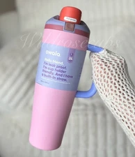 Owala 40oz FreeSip Tumbler - Stainless Steel - Pink Kickflip