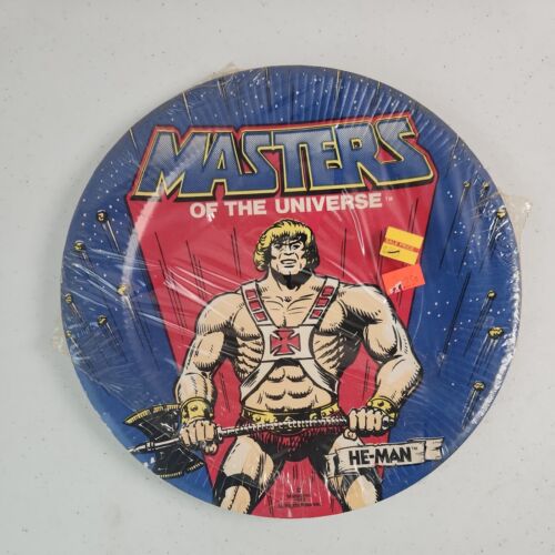 Vintage 1983 MOTU HE-MAN PARTY SUPPLIES, paper plates - Picture 1 of 4