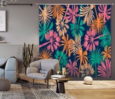 3D Color Coconut Tree ZHUA973 Photo Curtain Window Blockout Fabric Amy 2023
