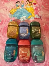 Disney Princess Bath and Body Works PocketBac Set of 6. Belle Ariel Tiana Moana,