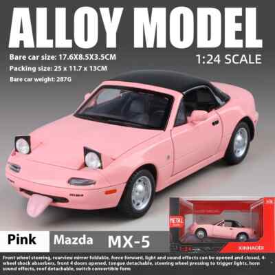 1:24 Mazda MX5 Miniature Alloy Metal Diecast MX-5 Toy Car Model