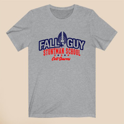 Fall Guy Stuntman School Insignia Men's Grey T-Shirt Size S-3XL