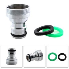 Chrome Finish Faucet Adapter Stainless Steel Converter for Washing Machine