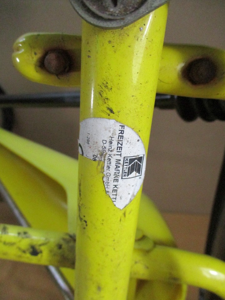 Vintage Kettler Kettcar Xtreme Pedal Race Car GERMANY Black & Yellow