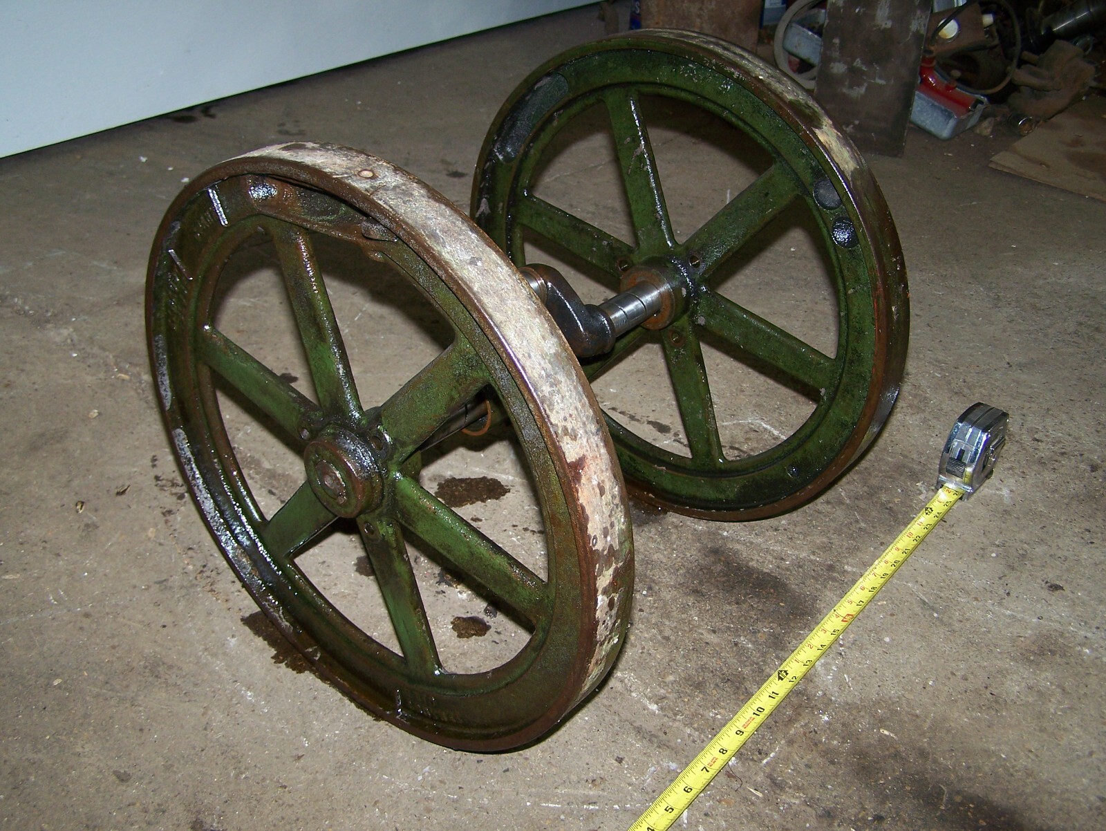 JOHN DEERE E 1 1/2hp Hit Miss Gas Engine Flywheels Crankshaft Pinion Gear NICE! eBay