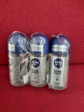 NIVEA MEN SILVER PROTECT 72H ANTI-BACTERIAL ,ANTI -PERSPIRANT 50ML X3