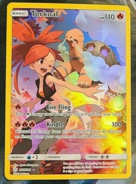 FULL ART Torkoal (Flannery Art) SECRET RARE 237/236 Pokemon FULL ART Torkoal (Flannery Art) SECRET RARE 237/236 Pokemon