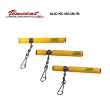2 BUSTE ATTACCO SLIDING MAGNUM SCORREVOLE GIRELLA + MOSCHETTONE  X PIOMBI 3 PZ