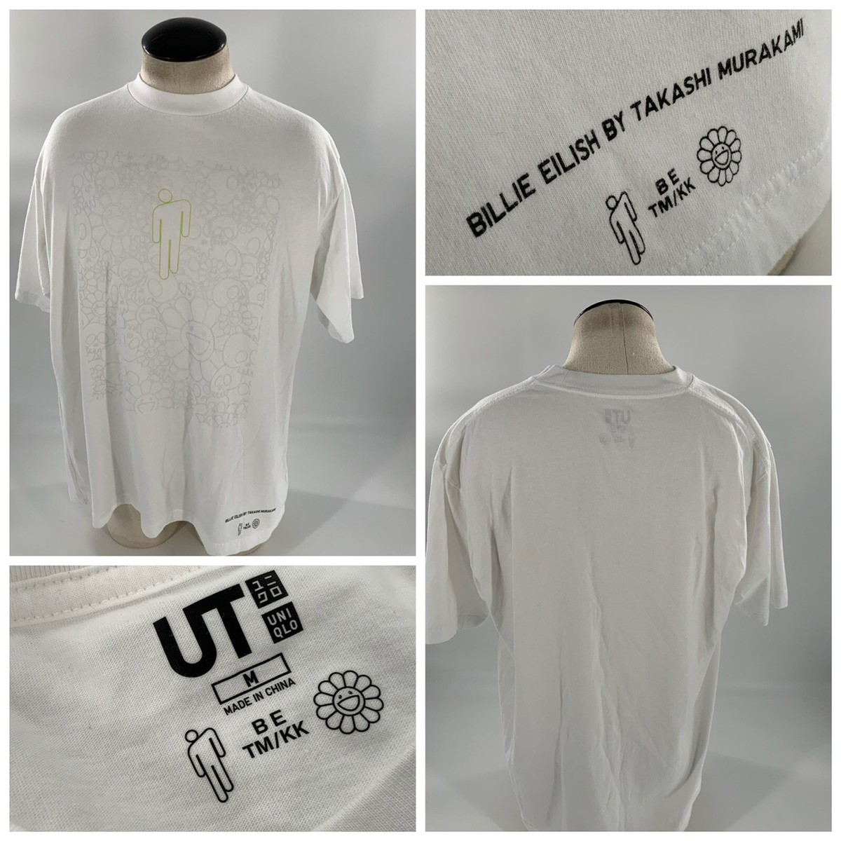Uniqlo UT Billie Eilish Takashi Murakami Tee Shirt M Men White