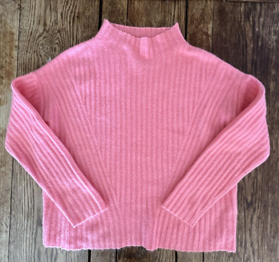 VTG Y2K PINK SWEATER PIXIE BARBIE Retro Boho 90s AMAZING COLOR! Stretch Knit M L